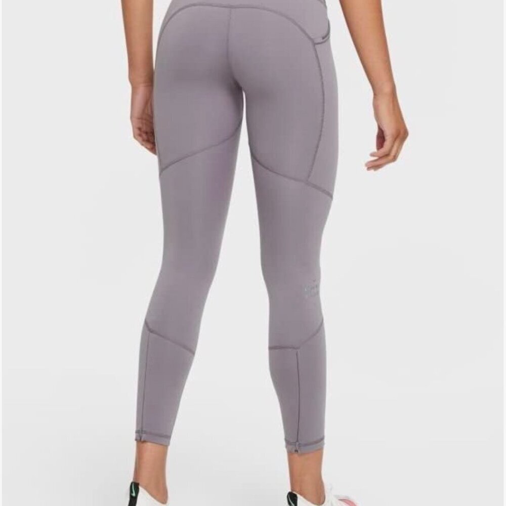 Nike Women's DRI-FIT ADV Run Division Epic Luxe, Grey, XS - Picture 2 of 7
